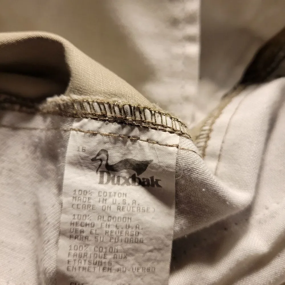 Duxbak Mens Pleated front Beige pants